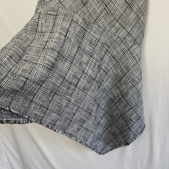Fringe tweed Taylor sleeveless Asymmetrical dress size 10 (303) - Picture 7 of 11